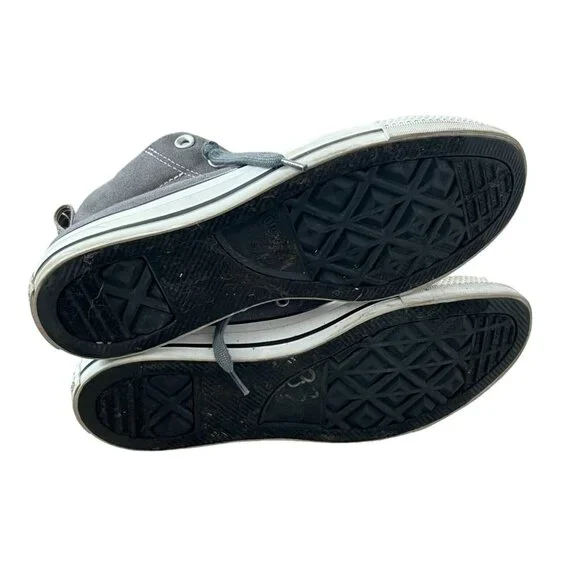 Converse Men's 7 Chuck Taylor Street Mid Hi Top Gray Cushioned Sneakers 146174F - Picture 6 of 7